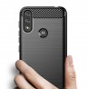 Husa Tpu Carbon pentru Motorola Moto E7 Power / Moto E7i Power, Neagra