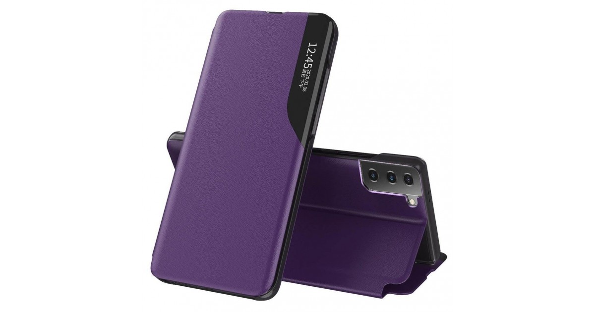 Husa pentru  Samsung Galaxy S21 Plus  - Flip Tip Carte Eco Piele View Stand