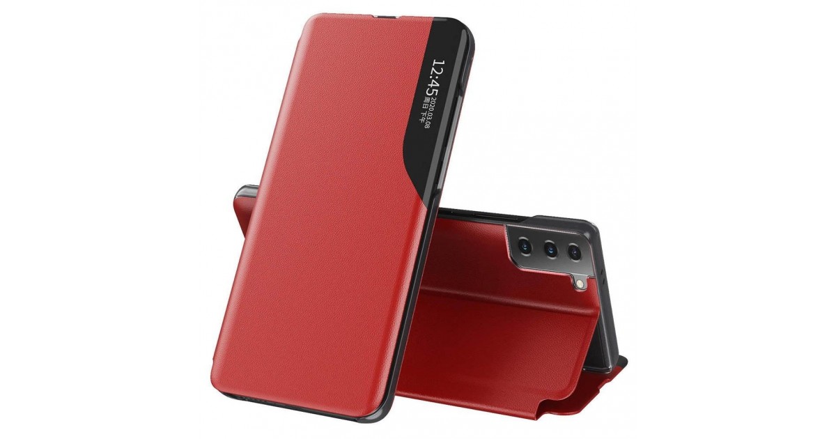 Husa pentru  Samsung Galaxy S21 Plus  - Flip Tip Carte Eco Piele View Stand