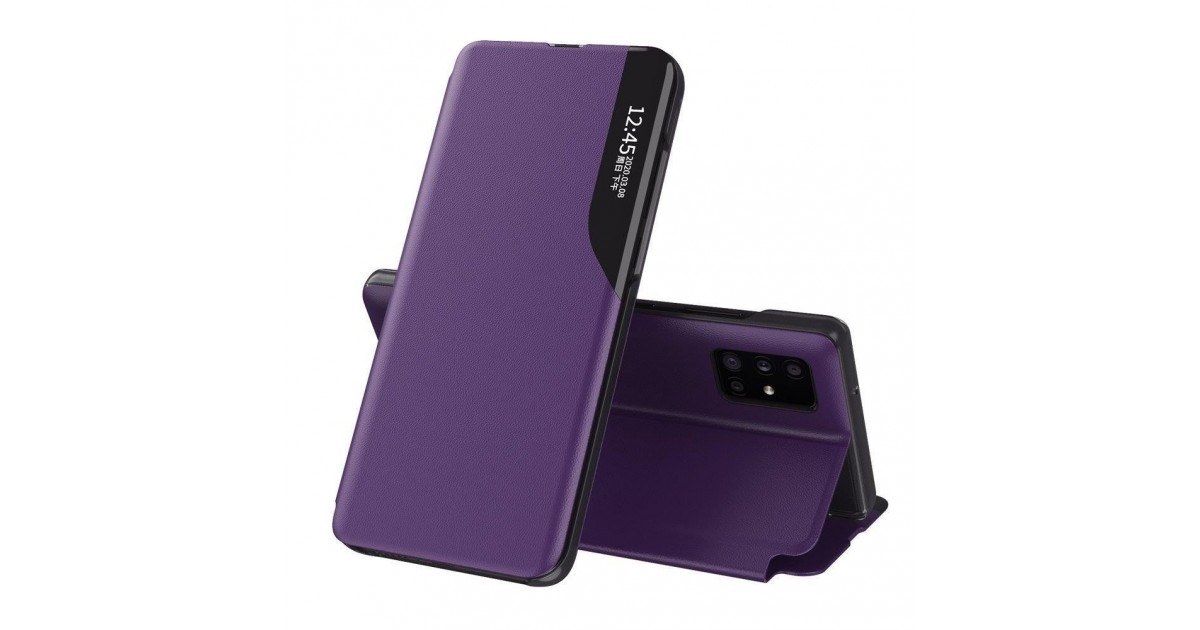 Husa pentru  Samsung Galaxy S22 Ultra  - Flip Tip Carte Eco Piele View Stand