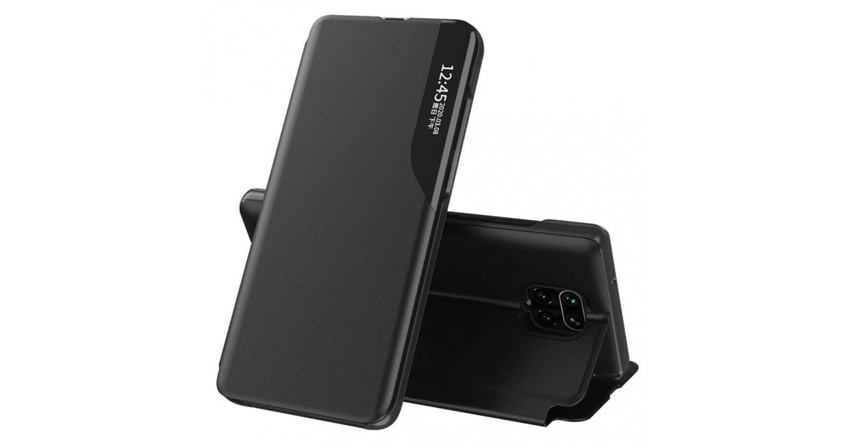 Husa pentru Xiaomi Redmi Note 9S / Redmi Note 9 Pro - Flip Tip Carte Eco Piele View Stand