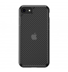 Husa Carcasa Spate iPhone 7 / 8 / SE2 (2020) - Carbon Fuse ,Neagra