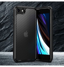 Husa Carcasa Spate iPhone 7 / 8 / SE2 (2020) - Carbon Fuse ,Neagra