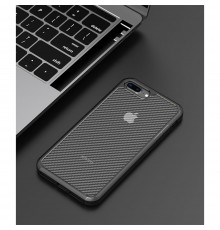 Husa Carcasa Spate iPhone 7 Plus / 8 Plus - Carbon Fuse ,Neagra