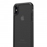 Husa Carcasa Spate iPhone X / XS - Carbon Fuse, Neagra