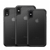 Husa Carcasa Spate iPhone X / XS - Carbon Fuse, Neagra