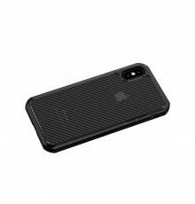 Husa Carcasa Spate iPhone XR - Carbon Fuse, Neagra