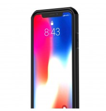 Husa Carcasa Spate iPhone XS Max - Carbon Fuse, Neagra