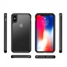 Husa Carcasa Spate iPhone XS Max - Carbon Fuse, Neagra