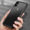 Husa Carcasa Spate iPhone XS Max - Carbon Fuse, Neagra