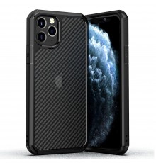 Husa Carcasa Spate iPhone 11 - Carbon Fuse, Neagra