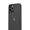 Husa Carcasa Spate iPhone 11 - Carbon Fuse, Neagra