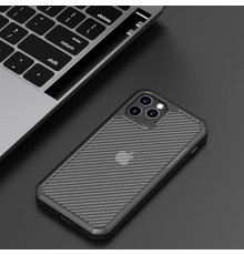 Husa Carcasa Spate iPhone 11 - Carbon Fuse, Neagra