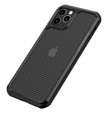 Husa Carcasa Spate iPhone 11 Pro - Carbon Fuse, Neagra