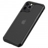 Husa Carcasa Spate iPhone 11 Pro - Carbon Fuse, Neagra