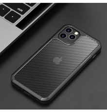 Husa Carcasa Spate iPhone 11 Pro - Carbon Fuse, Neagra