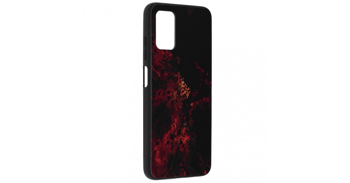 Husa Carcasa Spate pentru Samsung Galaxy A03s - Glaze Glass,  Red Nebula