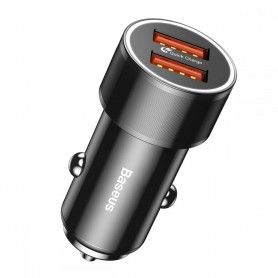Incarcator Auto USB, 2x Type-C, Fast Charging, 3A, 30W - JoyRoom (JR-CCD04) - Negru