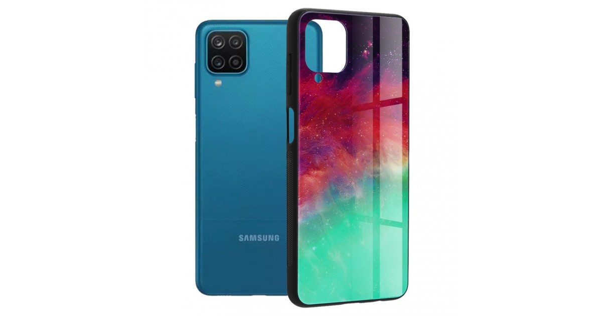 Husa Carcasa Spate pentru Samsung Galaxy A12 / Galaxy A12 (2021) Nacho - Glaze Glass,  Fiery Ocean