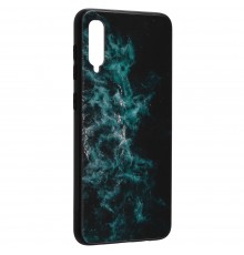 Husa Carcasa Spate pentru Samsung Galaxy A50 - Glaze Glass,  Blue Nebula