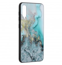 Husa Carcasa Spate pentru Samsung Galaxy A50 - Glaze Glass,  Blue Ocean