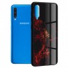 Husa Carcasa Spate pentru Samsung Galaxy A50 - Glaze Glass,  Red Nebula