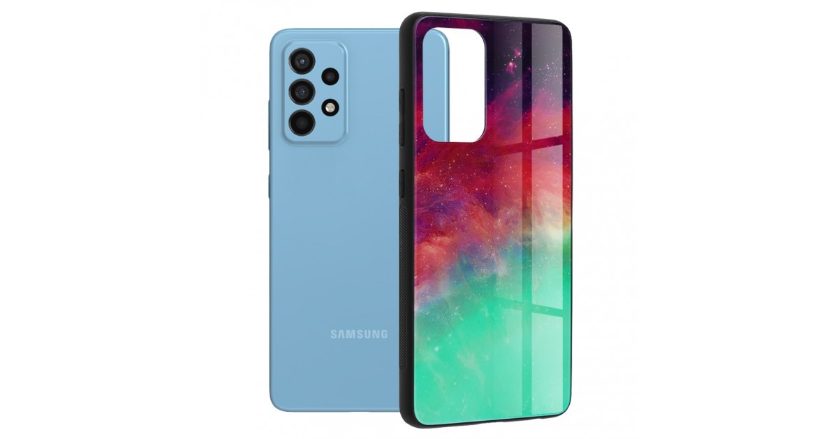 Husa Carcasa Spate pentru Samsung Galaxy A52 4G / A52 5G - Glaze Glass,  Fiery Ocean