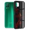 Husa Carcasa Spate pentru Huawei P40 Lite - Glaze Glass,  Red Nebula