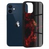 Husa Carcasa Spate pentru iPhone 12 Mini - Glaze Glass,  Red Nebula