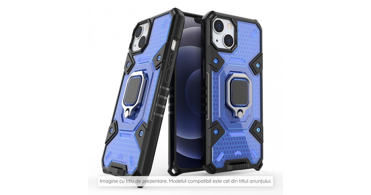 Husa Carcasa Spate pentru Xiaomi Poco M4 Pro - HoneyComb Armor, Albastra