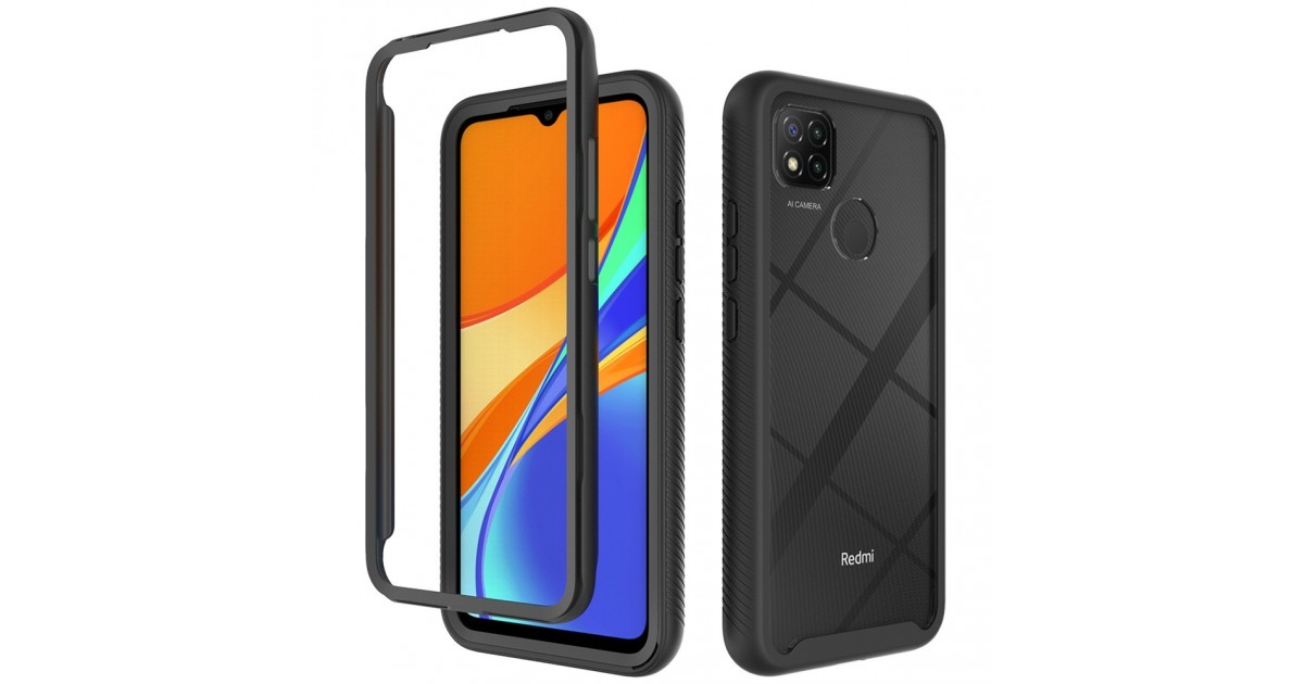 [PACHET 360] - Husa Defense360 + Folie de protectie - Xiaomi Redmi 9C , Neagra