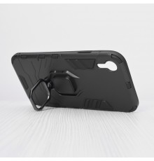 Husa iPhone XR - Armor Ring Hybrid, Neagra