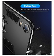 Husa iPhone XR - Armor Ring Hybrid, Neagra