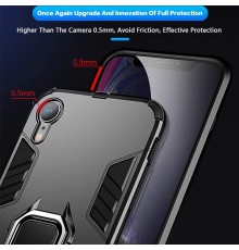 Husa iPhone XR - Armor Ring Hybrid, Neagra