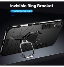 Husa iPhone XR - Armor Ring Hybrid, Neagra