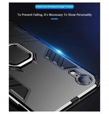 Husa iPhone XR - Armor Ring Hybrid, Neagra