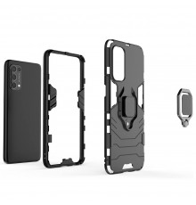 Husa Oppo Reno 5 Pro - Armor Ring Hybrid, Neagra