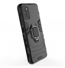 Husa Xiaomi Poco M3 - Armor Ring Hybrid, Neagra