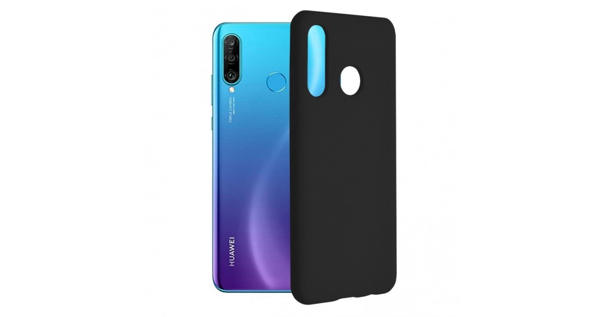 Husa Carcasa Spate pentru Huawei P30 Lite - Soft Edge Silicon cu interior din microfibra