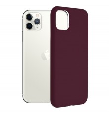 Husa Carcasa Spate pentru iPhone 11 Pro Max - Soft Edge Silicon cu interior din microfibra