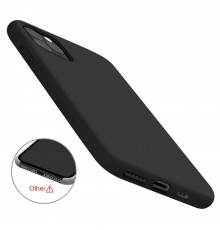 Husa Carcasa Spate pentru iPhone 11 Pro Max - Soft Edge Silicon cu interior din microfibra