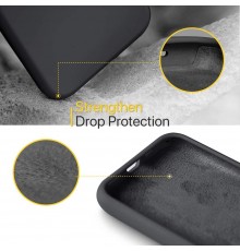 Husa Carcasa Spate pentru iPhone 11 Pro Max - Soft Edge Silicon cu interior din microfibra