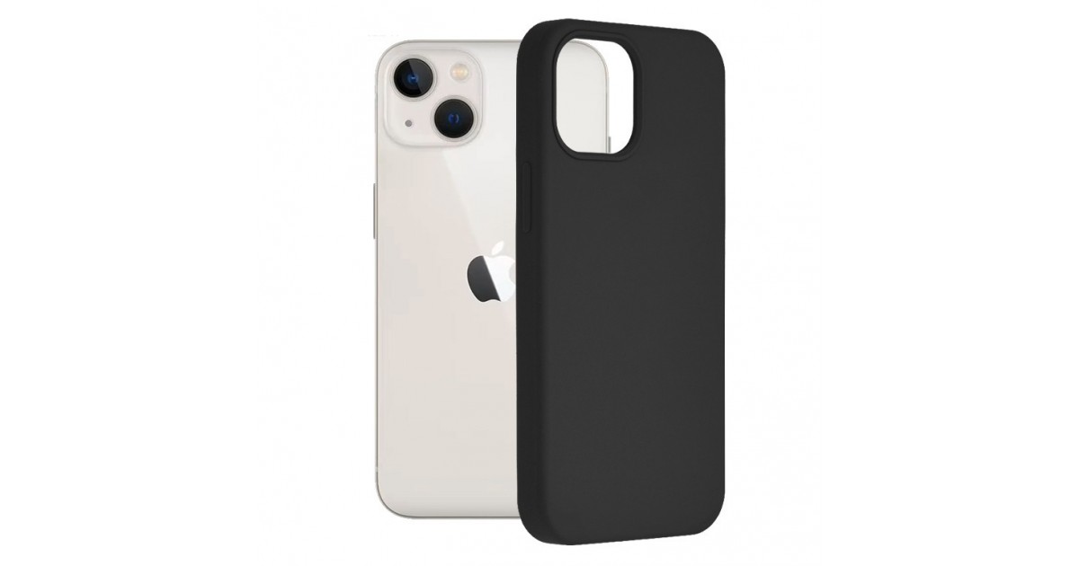 Husa Carcasa Spate pentru iPhone 13 Mini - Soft Edge Silicon cu interior din microfibra