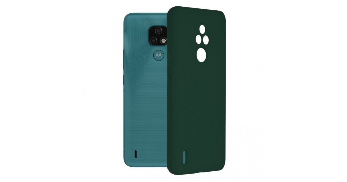 Husa Carcasa Spate pentru Motorola Moto E7 - Soft Edge Silicon cu interior din microfibra