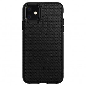 Husa Telefon iPhone 11 XI, Spigen Liquid Air, Matte Black