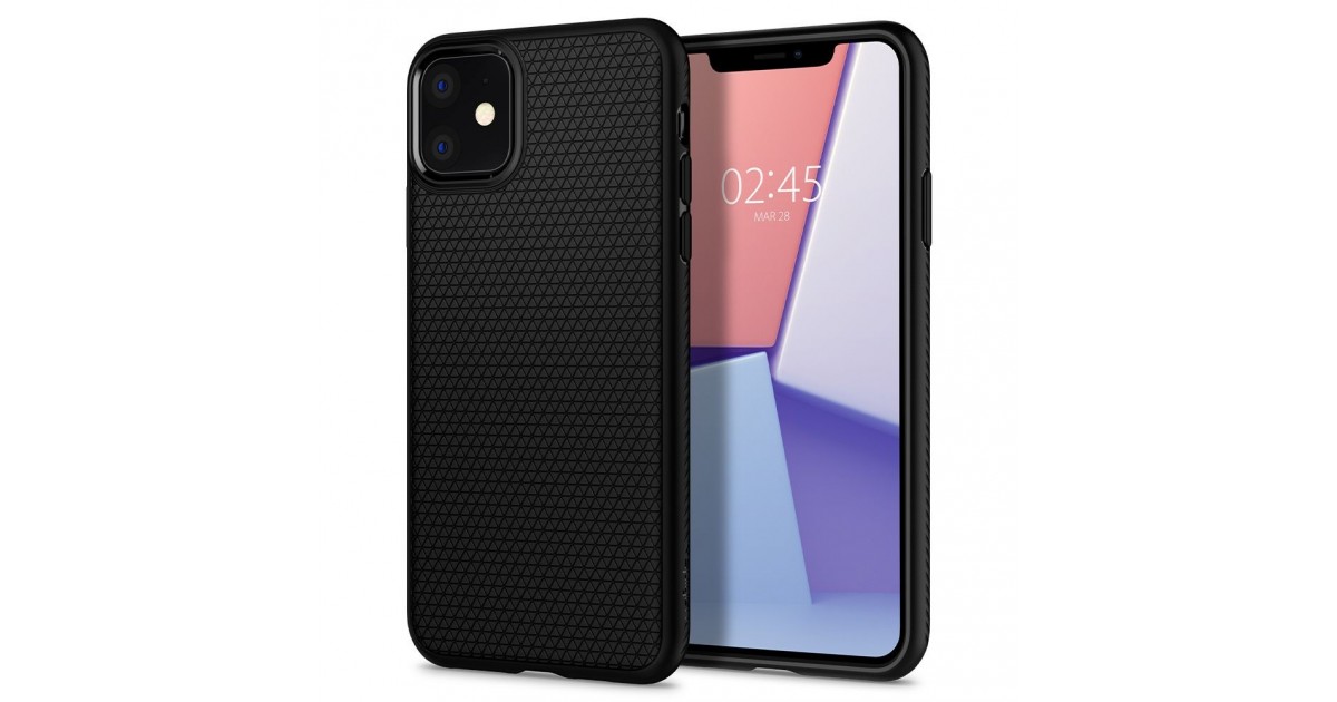 Husa Telefon iPhone 11 XI, Spigen Liquid Air, Matte Black