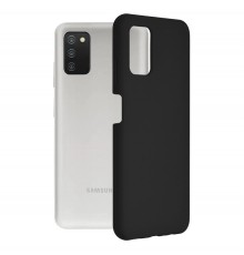 Husa Carcasa Spate pentru Samsung Galaxy A03s - Soft Edge Silicon cu interior din microfibra