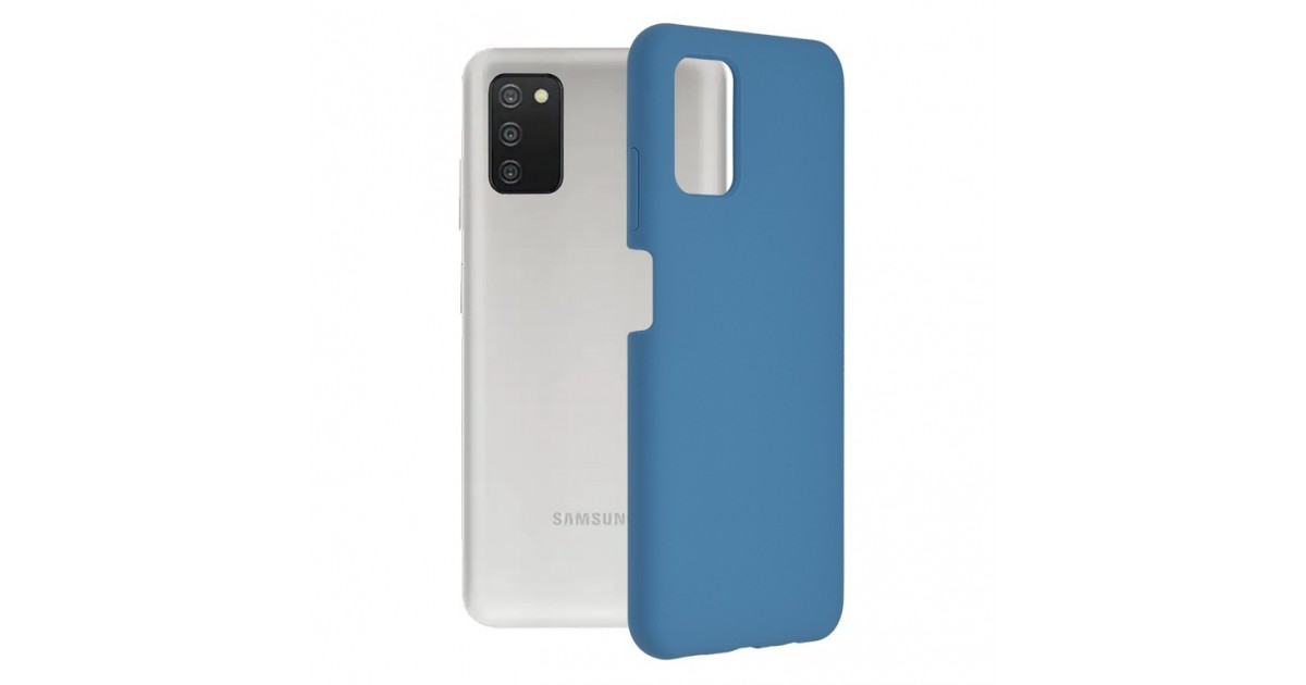 Husa Carcasa Spate pentru Samsung Galaxy A03s - Soft Edge Silicon cu interior din microfibra