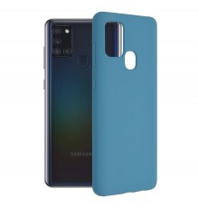 Husa Carcasa Spate pentru Samsung Galaxy A21s - Soft Edge Silicon cu interior din microfibra