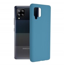 Husa Carcasa Spate pentru Samsung Galaxy A42 5G - Soft Edge Silicon cu interior din microfibra